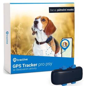 GPS lokátor Tractive DOG 4 LTE – sledování polohy a aktivity pro psy (TRNJADB) modrý - zánovní - 24 měsíců záruka