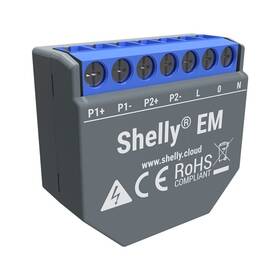 Modul Shelly EM, měření spotřeby až 2x 120 A, 1 výstup (SHELLY-EM)