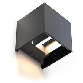 Nástěnné svítidlo Hama SMART WiFi, čtvercové, 10 cm, IP44 (176606) černé