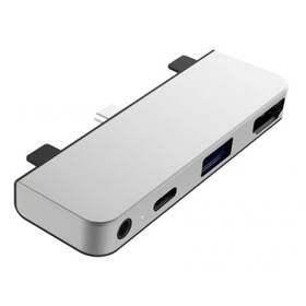 USB Hub HyperDrive pro iPad Pro USB-C/HDMI, USB3.0, USB-C, 3,5mm jack (HY-HD319E-SILVER) stříbrný
