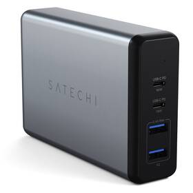 Nabíječka do sítě Satechi 108W Type-C MultiPort, 1x USB-C PD, 2x USB 3.0, 1x Qualcomm 3.0 (ST-TC108WM) šedá