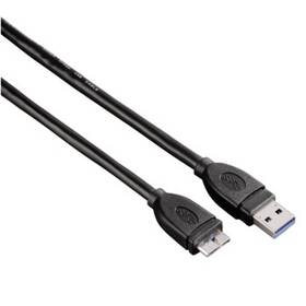 Kabel Hama USB 3.0 / USB Micro B, 0,75 m (53749) černý