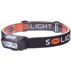 Čelovka Solight 150 + 100 lm, bílé a červené světlo, Li-Ion, USB (WN40)