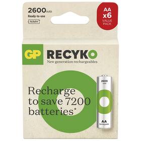 Baterie nabíjecí GP ReCyko 2600 AA (HR6), 6 ks (B2527V)