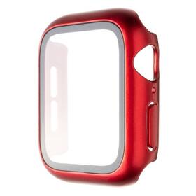 Ochranné pouzdro FIXED Pure+ s temperovaným sklem pro Apple Watch 40mm červená barva
