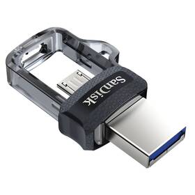 USB Flash SanDisk Ultra Dual m3.0 128GB OTG MicroUSB/USB 3.0 (SDDD3-128G-G46) černý