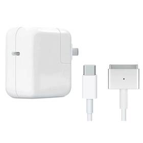 Napájecí adaptér COTECi MagSafe pro MacBook, 96 W, s kabelem USB-C/MagSafe 2, 2 m (MB1090-T96W-U) bílý