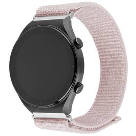 Řemínek FIXED Nylon Sporty Strap na Garmin Quick Release 22mm růžová barva
