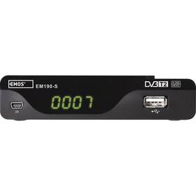 Set-top box EMOS EM190-S HD černý - zánovní - 24 měsíců záruka