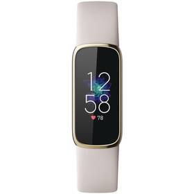 Fitness náramek Fitbit Luxe - White/Soft Gold Stainless Steel (FB422GLWT)
