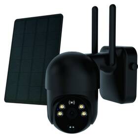 IP kamera IMMAX NEO LITE SMART Security SUN 4G, solární, IP65, HD, PIR čidlo, micro USB, outdoor, TUYA (07747L) černá