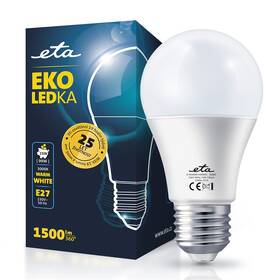 Žárovka LED ETA EKO LEDka klasik 15W, E27, teplá bílá (ETAA60W15WW01) - rozbaleno - 24 měsíců záruka