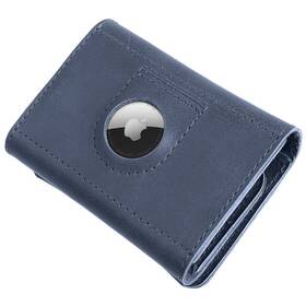 Peněženka FIXED Tripple Wallet pro AirTag z pravé hovězí kůže (FIXWAT-TR2-BL) modrá