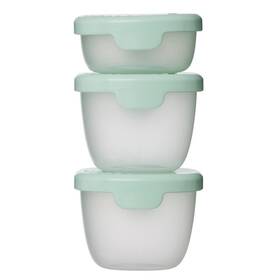 Sada potravinových dóz b.box Snack tubs 3 ks zelená barva
