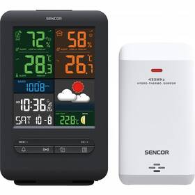 Meteorologická stanice Sencor SWS 7300 černá barva
