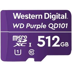 Paměťová karta Western Digital Purple microSDXC 512GB UHS-I U1 (WDD512G1P0C)