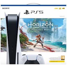 Herní konzole Sony PlayStation 5 + Horizon Forbidden West (PS719418498) bílá
