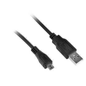 Kabel GoGEN USB/micro USB, 1,5m (GOGMICUSB150MM01) černý - rozbaleno - 24 měsíců záruka
