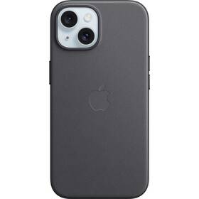 Kryt na mobil Apple FineWoven Case s MagSafe pro iPhone 15 - černý (MT393ZM/A)
