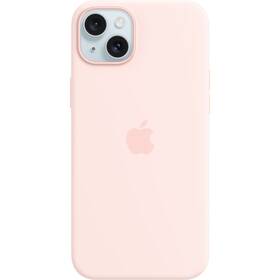 Apple Silicone Case s MagSafe pro iPhone 15 Plus - světle růžový