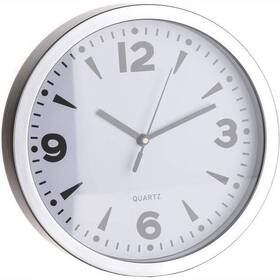Nástěnné hodiny HOME DECOR 20 cm stříbrné/bílé