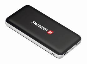 Powerbank Swissten Black Core Slim 15000mAH, USB-C (22013923) černá