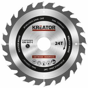 Kotouč pilový Kreator KRT020414 185mm 24T 
