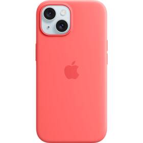 Kryt na mobil Apple Silicone Case s MagSafe pro iPhone 15 - světle melounový (MT0V3ZM/A)