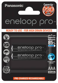 Baterie nabíjecí Panasonic Eneloop Pro AAA, HR03, 930mAh, Ni-MH, blistr 2ks (BK-4HCDE/2BE)