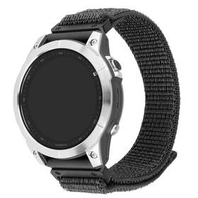 Řemínek FIXED Nylon Sporty Strap na Garmin QuickFit 22mm šedá barva
