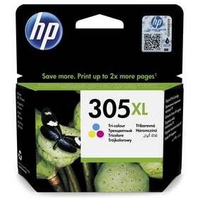 Inkoustová náplň HP 305XL, 200 stran - CMY (3YM63AE)