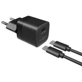 Nabíječka do sítě FIXED Mini 1xUSB-C PD 30W + USB-C kabel 1m (FIXC30M-CC-BK) černá