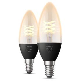 Chytrá žárovka Philips Hue Bluetooth, filament, 4,5W, E14, White, 2ks (8719514302211)