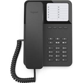 Domácí telefon Gigaset DESK 400 černá barva
