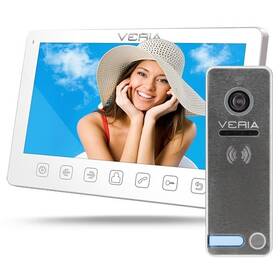 Dveřní videotelefon VERIA set videotelefonu VERIA 7070B + VERIA 230 (S-7070B-230) bílý