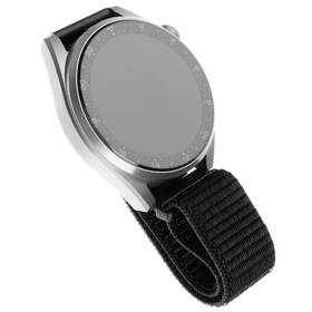 Řemínek FIXED Nylon Strap s šířkou 20mm pro smartwatch černá barva
