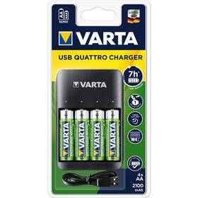 Nabíječka Varta Value USB Quattro Charger + 4 AA 2100 mAh (57652101451)