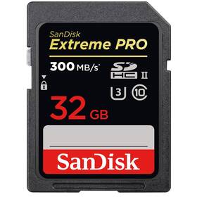 Paměťová karta SanDisk SDHC Extreme Pro 32GB UHS-II U3 (300R/260W) (SDSDXDK-032G-GN4IN)