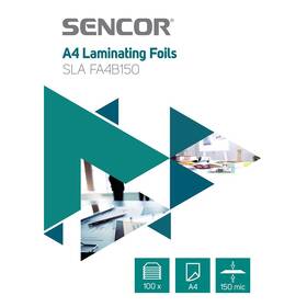 Laminovací fólie Sencor SLA FA4B150 A4, 150mic, 100ks (45007724)