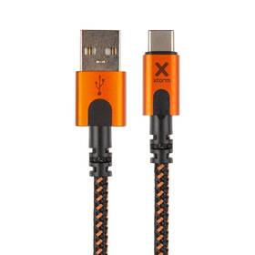 Kabel Xtorm Xtreme USB/USB-C, 1,5m (CXX004) černý/oranžový - zánovní - 12 měsíců záruka