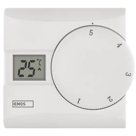 Termostat EMOS pokojový, manuální, drátový, P5603R 
