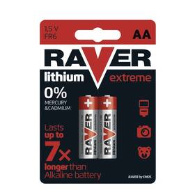 Baterie lithiová GP Raver AA, LR6, blistr 2ks (B7821)
