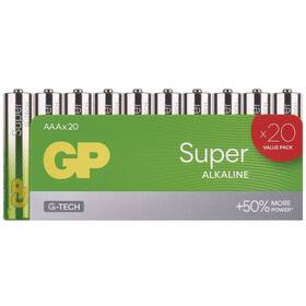 Baterie alkalická GP Super Alkaline AAA (LR03), 20 ks (B0110L)
