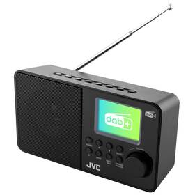 Radiopřijímač s DAB+ JVC RA-E611B-DAB černá barva
