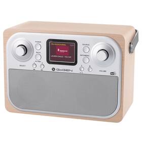 Radiopřijímač s DAB+ GoGEN DAB 700 BTCS stříbrná barva
