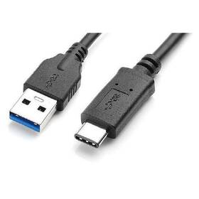 Kabel AQ USB 3.1 USB-C samec - USB 3.0 A samec , 1,8 m (xaqcc67018) černý