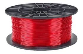 Tisková struna Filament PM 1,75 PETG, 1 kg (F175PETG_TRE) červená/průhledná