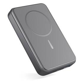 Powerbanka Epico Mag+ Aluminium 10 000mAh + kabel USB-C/USB-C šedá barva
