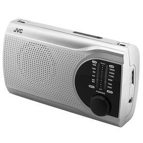 Radiopřijímač JVC RA-E321S stříbrná barva
