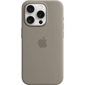 Apple Silicone Case s MagSafe pro iPhone 15 Pro - jílově šedý